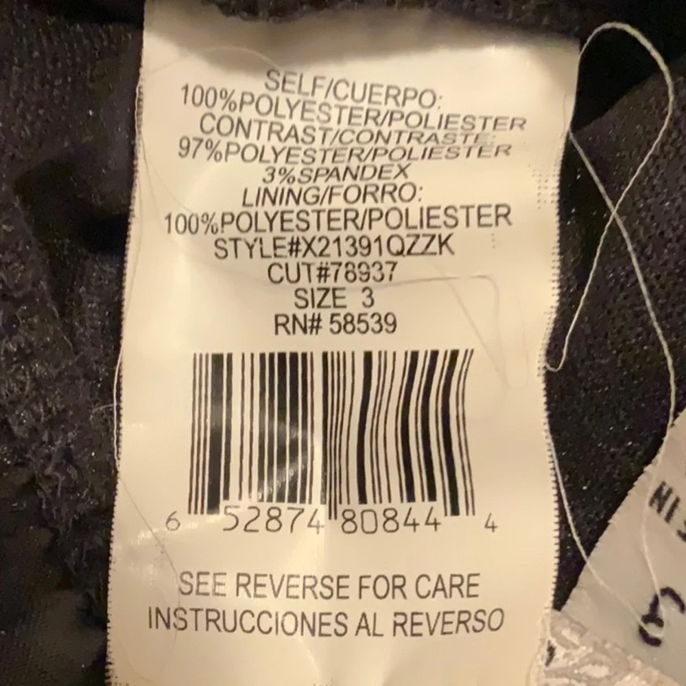 Speeckless dress Jr size 3 strapless dress - Picture 7 of 7